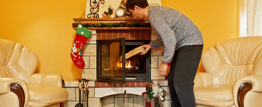 Rusted Metal Fireplace Restoration in Berkeley, California